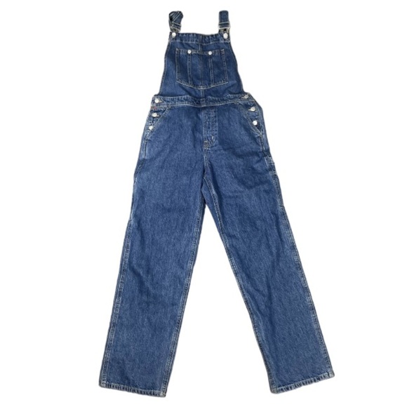 Aritzia Blue Denim Women's Overalls - Picture 5 of 16